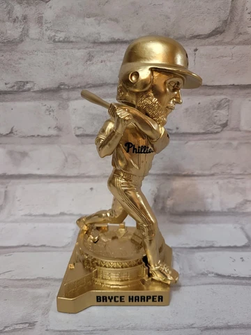 Bryce Harper Bobblehead Phillies Gold Custom Painted Cover