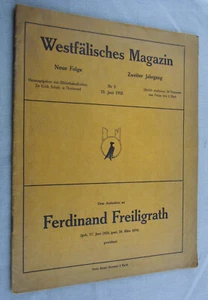 Schulz, Westfälisches Magazin Neue Folge 2. Jahrgang Nr. 5,10.6.1910, Westfalen - Bild 1 von 8