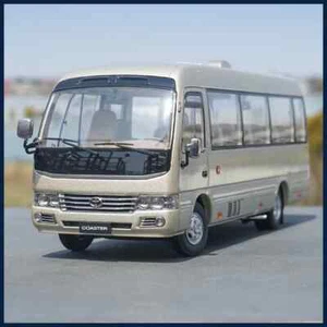 1:24 Toyota Coaster Bus Diecast Model Simulation Sound Light Kids Birthday gift - Picture 1 of 27