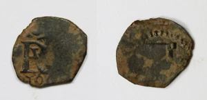 1 Maravedi FELIPE III (1600-1619). Ceca y fecha no visibles. 14mm Diametro RARO - Imagen 1 de 1