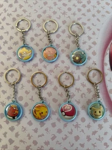 Pokémon Keychains Handmade Bundle Of 7 Pikachu Pokeball - Picture 1 of 9