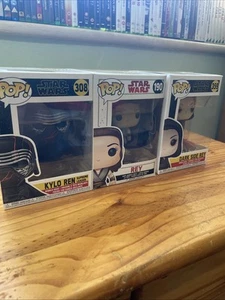 Kyle Ren, Rey And Dark Side Rey Funko Pops - Picture 1 of 4