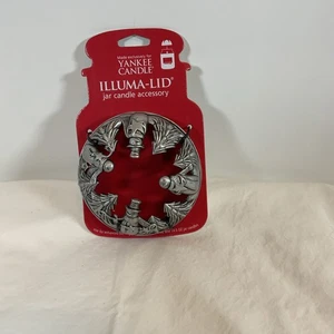 Yankee Candle Jar Topper Illuma-Tapa, 2011 Navidad Plata Muñeco de Nieve Árboles - Imagen 1 de 7