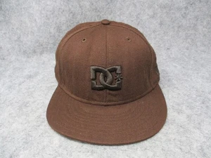 DC Shoes Hat Cap Fitted Mens 7 1/8 Brown Wool New Era 59Fifty Skate Embroidered - Picture 1 of 13