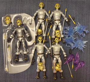 Lote de 5 figuras de acción sueltas Power Rangers Lightning Collection Zeo Cog (plateadas) - Imagen 1 de 2