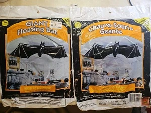 2 VTG NOS 1995 Sun Hill Halloween Giant Floating Black Bat 10' Wide - Picture 1 of 5