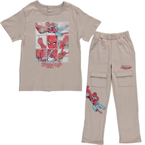 Marvel Boys Comic Avengers Adaptive T-Shirt & Cargo Sweatpants Set, Super... - Picture 1 of 25