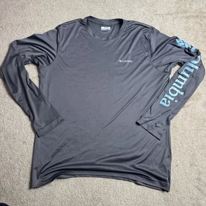 Columbia Herren Rundhals Activewear T-Shirt Langarm Large grau - Bild 1 von 7