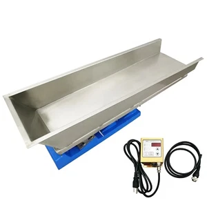 GZV-8 110V 100W Electromagnetic Shaking Feeding Machine Vibrating Conveyor - Picture 1 of 21
