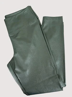 Legging de pasarela de cuero vegano del mercado negro de la Casa Blanca abeto texturizado talla 14R Foto 1 de 4