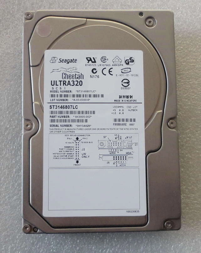 Seagate Cheetah 10K.6 146.8 GB,Internal,10000 RPM,3.5" (ST3146807LC) Hard Drive - Image 1 of 2