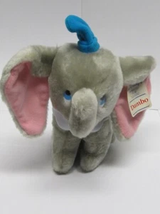 VINTAGE 8" DUMBO WALT DISNEY'S ANIMATED CLASSICS PLUSH STUFFED ANIMAL WITH TAG - Picture 1 of 10
