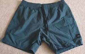 Vans elastic waist drawstring trail/water shorts. Size large in a teal color - Picture 1 of 6