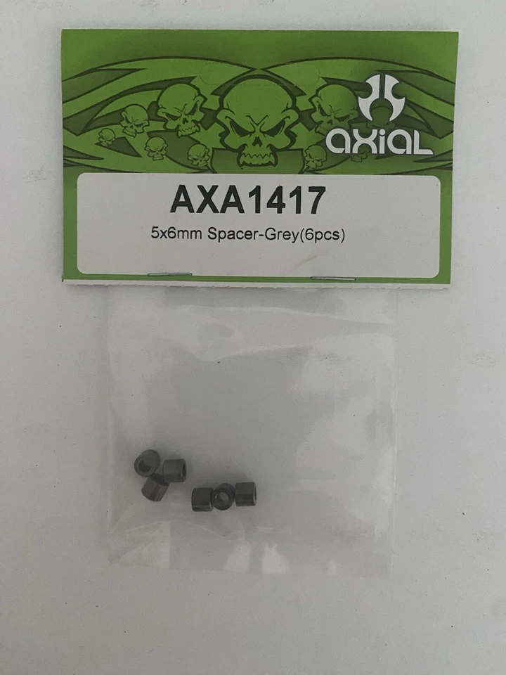 AXIAL RACING RC AXA1417 5x6 mm Spacer Grey (6pcs) NEW - Image 1 of 1