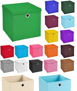Juego de 4 28 x 28 x 28 caja de juego cesta de estantería caja plegable cesta de tela caja plegable - Imagen 1 de 77