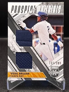 2019 Elite Extra Edition Dual Prospect Materials Black Vidal Brujan 232/399 - Picture 1 of 2