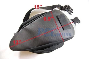 2 pockets Bicycle Saddle Bag Under Seat 3D Shell Cycling Seat Pack TK20 - Picture 1 of 7