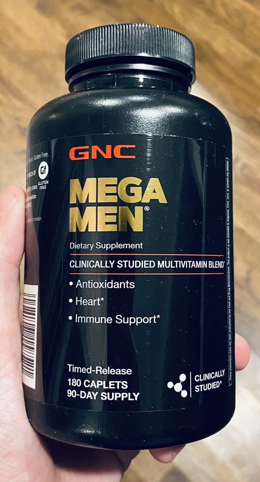 NUEVO GNC Mega Men Multivitamínico 180 Comprimidos 8/25 Sellado Foto 1 de 1