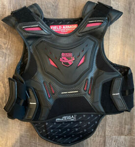 ICON Ladies Field Armor Stryker Motorcycle Vest (Black/Pink) SM-MD