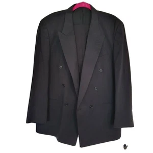 Roger David Men's Black Suit Jacket Size 107R W03 - Picture 1 of 8