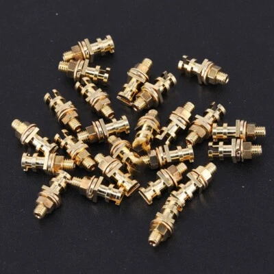 50PCS DIY Audio Turret Strip Tag Terminal Lug Board Screw Gold Plated HIFI AMP - Image 1 of 4