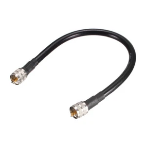 UHF Male PL-259 to UHF Male PL-259 Low Loss RG213 Coax Jumper Cable 1ft - Picture 1 of 5