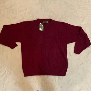 Vintage 90er Croft And Barrow Herren Coogi Stil Strick Pullover L Large Cosby Biggie Neu aus altem Lagerbestand - Bild 1 von 6