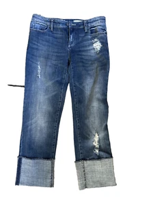 Anthropologie Pilcro and the Letterpress Jeans Womens 26 cuff* Hyphen Boyfriend - Picture 1 of 5