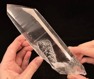 LEMURIAN QUARTZ Crystal Point, Raw Rocks Minerals, Home Decor, Unique Gift 53487 - Image 1 of 4