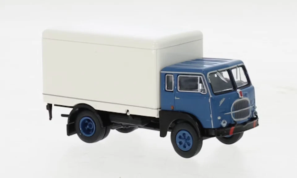 1/87 Modellino Camion Fiat 642 Bianco Blu by Brekina