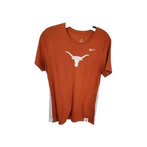 T-shirt polo uomo Nike Texas Longhorns taglia LG Dri Fit logo Nike Swoosh - Foto 1 di 5