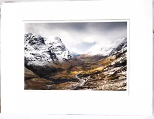 Looking Down Glen Coe Neil Barr Signed Giclee quality Art Print GA107516- A06 - Picture 1 of 5