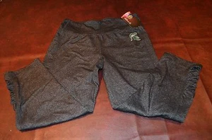 NWT Womens Michigan State Spartans Sports Run Yoga Athletic Pants Capris SL S - Picture 1 of 5