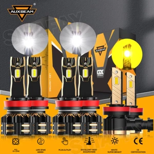 AUXBEAM Canbus LED Headlight Bulbs White Yellow For Nissan Sentra 2013 2014-2025 - Foto 1 di 19
