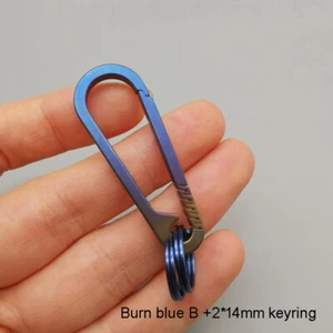 EDC Titanium Alloy Keychain Portable Quick Hanging Buckle With Keyring Tool - Picture 1 of 16