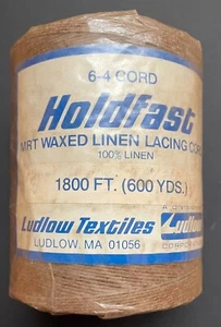 Waxed Linen 6-4 lacing cord (1 lb) Holdfast thread rug braiding weaving twine - Picture 1 of 1