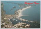 Rockport Texas, Harbor, Ski Basin, Beach, Aerial View, Vintage Postcard