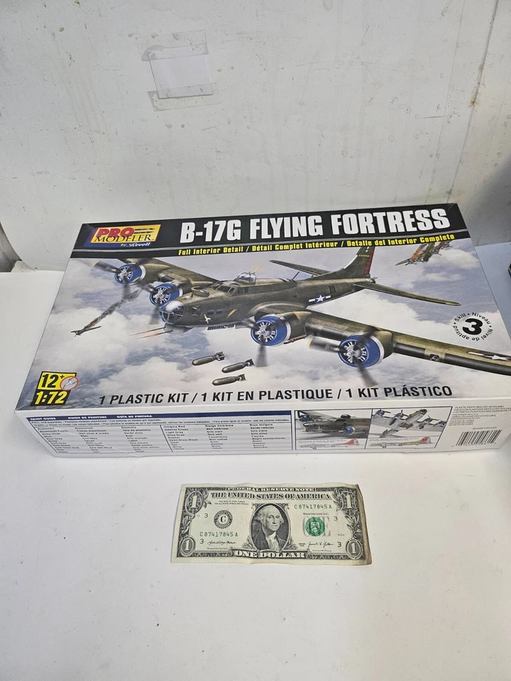 Monogram Pro Modeler B-17G Flying Fortress ~ 1:72 ~ Novo sem decalques - Imagem 1 de 3