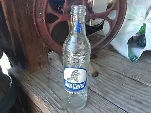 Bottiglia vintage 12 oz vetro cresta solare soda pop Atlanta Georgia bevanda pubblicitaria - Foto 1 di 4