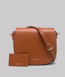 TINA VORA Diva Saddle Bag - Brown - Picture 1 of 6