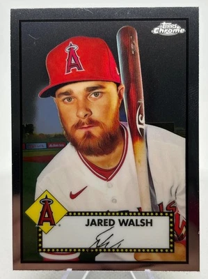 2021 Topps Chrome Platinum Anniversary - Jared Walsh #258 Los Angeles Angels - Image 1 of 2