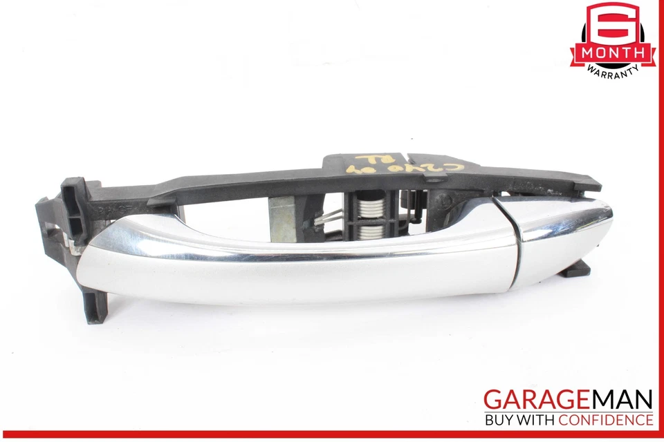 01-04 Mercedes W203 C240 C320 Rear Left Side Exterior Door Handle Silver OEM - Image 1 of 4