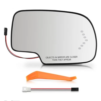 Espelho de vidro aquecido lateral do passageiro para 2003-2006 GMC Yukon XL 1500 2500 - Imagem 1 de 4