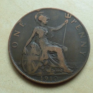 Edward VII One Penny 1910 Good Grade (myrefn868) - Picture 1 of 2