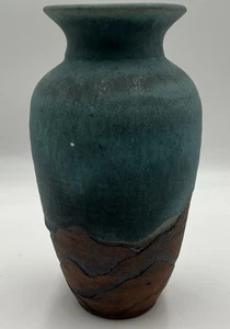 Megan Stoneware Studio Art Pottery Vase Native 11" Signed Original - Picture 1 of 6
