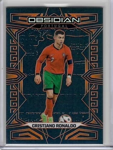 2023-24 Panini Obsidian Electric Etch Orange Cristiano Ronaldo 35/40 SP Portugal - Picture 1 of 2