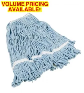 Quickie Bulldozer Blue Blended Cotton #18 Wet Mop Refills - Picture 1 of 7