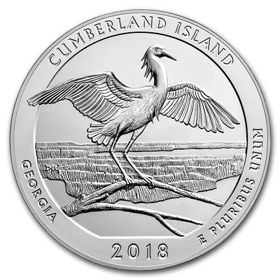 2018 5 oz Silver ATB Cumberland Island National Seashore, GA - Image 1 of 4
