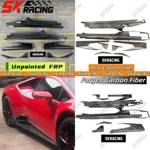 Faldones laterales sin pintar/fibra de carbono/forjados para Lamborghini Huracan LP580 610 - Imagen 1 de 47