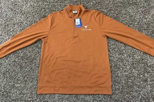 Neu mit Etikett Champion Texas Longhorns orangefarbenes langärmliges geknöpftes Herrenhemd Größe Large - Bild 1 von 5